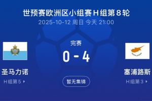 净胜球-31😭FIFA倒一圣马力诺本月世预赛0-10、0-4，7战0分垫底