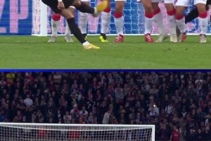 超级巨星！欧冠官方晒内马尔单场比赛任意球世界波双响🤯