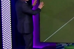 狗狗进场模仿球员受伤倒地…伤害性不大，侮辱性极强啊😅